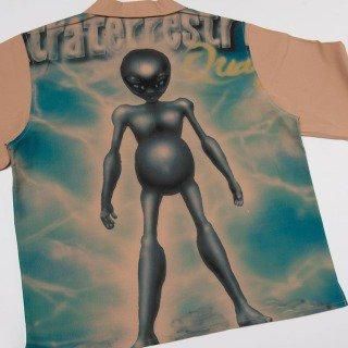 BLACK WEIRDOS19SS タイダイガウンジャケット グリーン BLACK