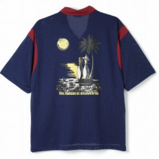 <img class='new_mark_img1' src='https://img.shop-pro.jp/img/new/icons12.gif' style='border:none;display:inline;margin:0px;padding:0px;width:auto;' />MESH BOWLING SHIRTS / NAVY