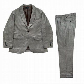 <img class='new_mark_img1' src='https://img.shop-pro.jp/img/new/icons50.gif' style='border:none;display:inline;margin:0px;padding:0px;width:auto;' />WOOL STRIPE UNCONSTRUCTED JACKET + TROUSERS/BG