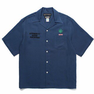 <img class='new_mark_img1' src='https://img.shop-pro.jp/img/new/icons7.gif' style='border:none;display:inline;margin:0px;padding:0px;width:auto;' />ã / HIGHTIMES / 50'S SHIRT S/S - NAVY