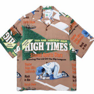 <img class='new_mark_img1' src='https://img.shop-pro.jp/img/new/icons7.gif' style='border:none;display:inline;margin:0px;padding:0px;width:auto;' /> HIGH TIMES / HAWAIIAN SHIRT(Type-4) - BROWN