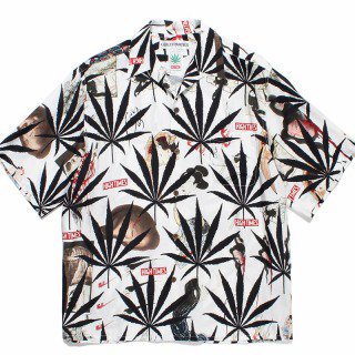 <img class='new_mark_img1' src='https://img.shop-pro.jp/img/new/icons7.gif' style='border:none;display:inline;margin:0px;padding:0px;width:auto;' /> HIGH TIMES / HAWAIIAN SHIRT(Type-2) - WHITE