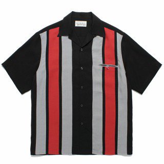 <img class='new_mark_img1' src='https://img.shop-pro.jp/img/new/icons50.gif' style='border:none;display:inline;margin:0px;padding:0px;width:auto;' />SWITCHING 50'S OPEN COLLAR SHIRT/BLACK