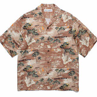 <img class='new_mark_img1' src='https://img.shop-pro.jp/img/new/icons50.gif' style='border:none;display:inline;margin:0px;padding:0px;width:auto;' />HAWAIIAN SHIRT(TYPE-1) /BROWN