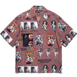 <img class='new_mark_img1' src='https://img.shop-pro.jp/img/new/icons50.gif' style='border:none;display:inline;margin:0px;padding:0px;width:auto;' />BOB MARLEY / HAWAIIAN SHIRT - BURGUNDY