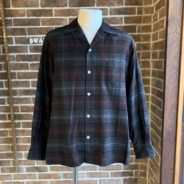 OMBRE CHECK OPEN COLLAR SHIRT -WACKO MARIA(ワコマリア)のことなら富山県砺波市のSwanDiveです。