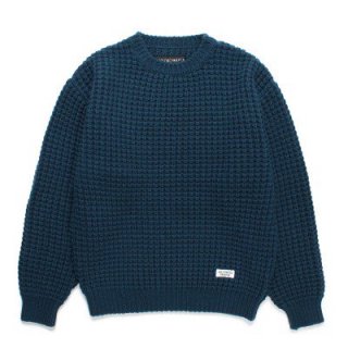 <img class='new_mark_img1' src='https://img.shop-pro.jp/img/new/icons12.gif' style='border:none;display:inline;margin:0px;padding:0px;width:auto;' /> WAFFLE KNIT SWEATER / GREEN