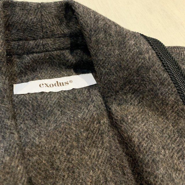 ジャケット・アウター HERRINGBONE SHAWL COLLAR JACKET Exodus HERRINGBONE SHAWL COLLAR JACKET｜EXODUS｜MELTING POT（正規