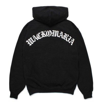 要在庫確認【WACKO MARIA】 FULL ZIP HOODED SWEAT SHIRT HEAVY WEIGHT FULL ZIP HOODED SWEAT SHIRT / GRAY (25SSE-WMC