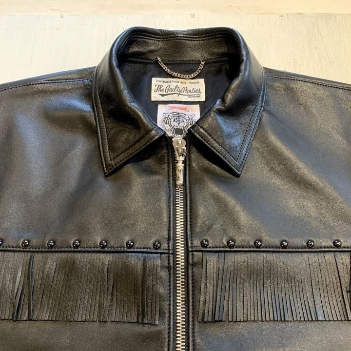 WOLF'S HEAD / SINGLE RIDERS LEATHER JACKET-WACKO MARIA WOLF'S HEAD / SINGLE RIDERS LEATHER JACKET-WACKO MARIA