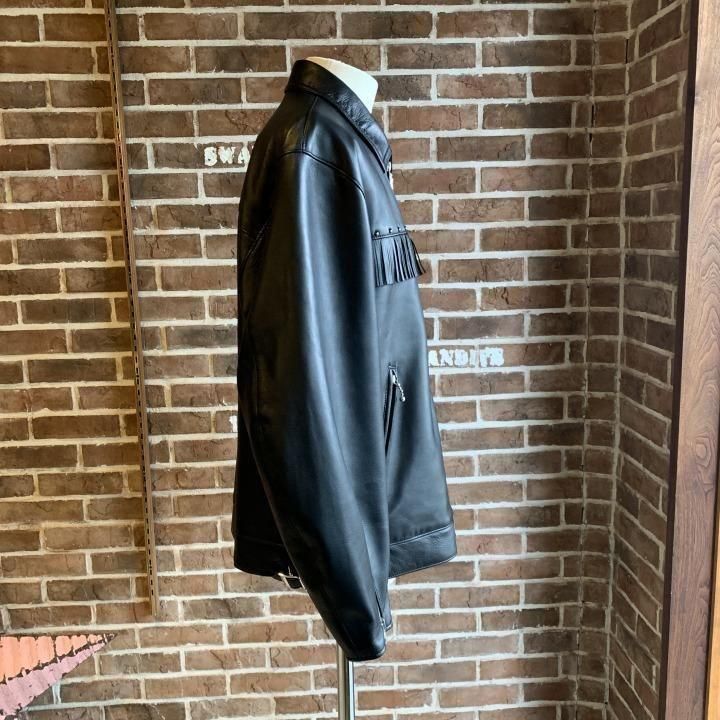 WOLF'S HEAD / SINGLE RIDERS LEATHER JACKET-WACKO MARIA