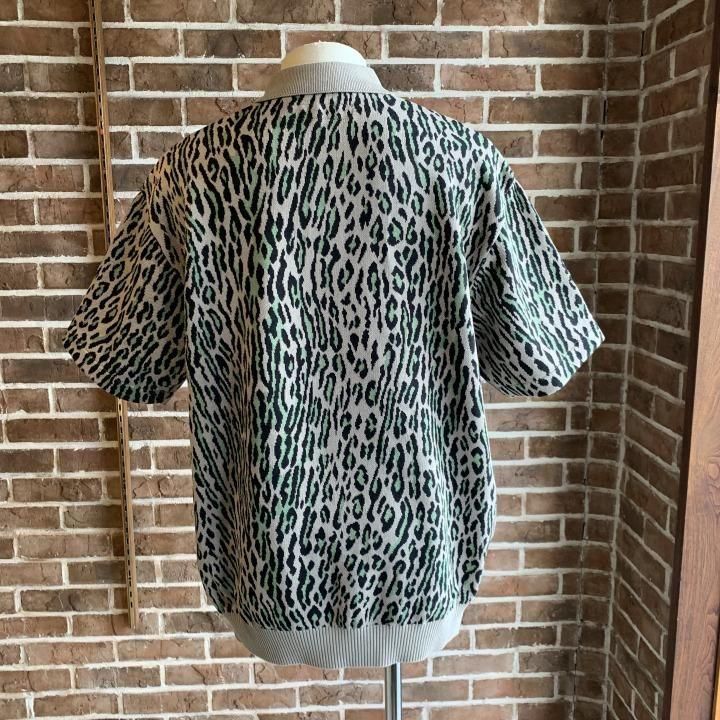 LEOPARD JACQUARD KNIT POLO SHIRT-WACKO MARIA(ワコマリア)の