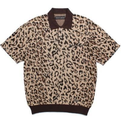 ワコマリアLEOPARD JACQUARD KNIT POLO SHIRT WACKO MARIA ワコマリア LEOPARD JACQUARD KNIT POLO SHIRT