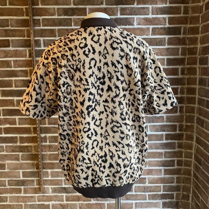 LEOPARD JACQUARD KNIT POLO SHIRT-WACKO MARIA(ワコマリア)の