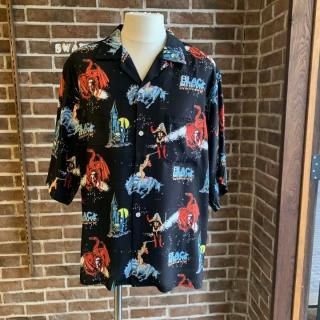 <img class='new_mark_img1' src='https://img.shop-pro.jp/img/new/icons50.gif' style='border:none;display:inline;margin:0px;padding:0px;width:auto;' />Heavy Metal Aloha Shirt / BLACK