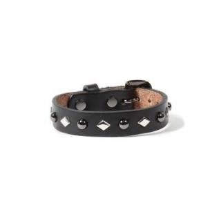 <img class='new_mark_img1' src='https://img.shop-pro.jp/img/new/icons50.gif' style='border:none;display:inline;margin:0px;padding:0px;width:auto;' />WOLFS HEAD / STUDS LEATHER WRIST BAND -15mm(SizeM)