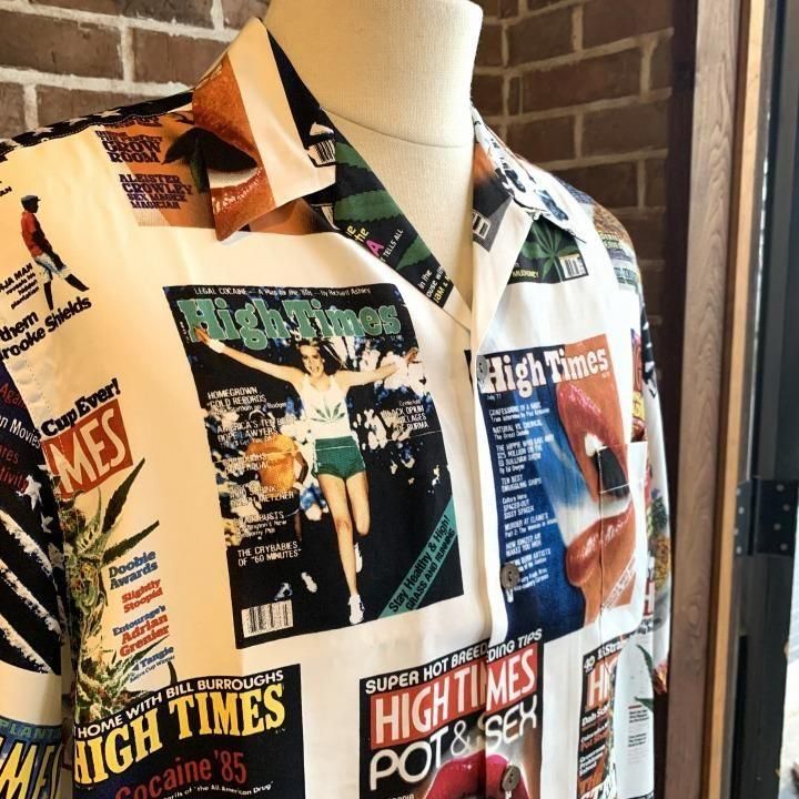 HIGH TIMES / HAWAIIAN SHIRTシャツ WACKO MARIA/HIGH TIMES / HAWAIIAN SHIRT（MINT）［ハワイアン