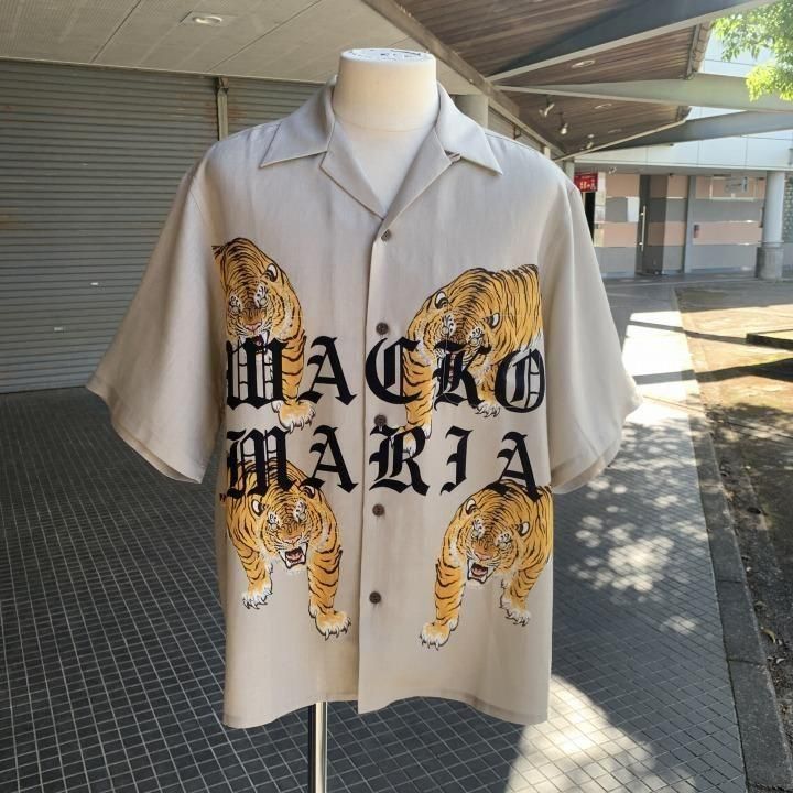 M TIM LEHI HAWAIIAN SHIRT L/S ベージュ TIM LEHI HAWAIIAN SHIRT - 富山県砺波市SwanDive(スワンダイブ
