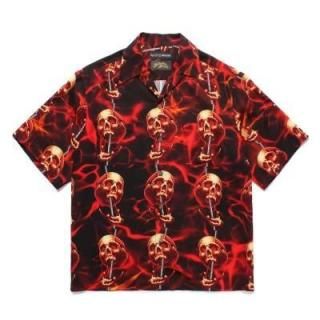 <img class='new_mark_img1' src='https://img.shop-pro.jp/img/new/icons50.gif' style='border:none;display:inline;margin:0px;padding:0px;width:auto;' /> 56 TATTOO STUDIO  HAWAIIAN SHIRT / BLACK