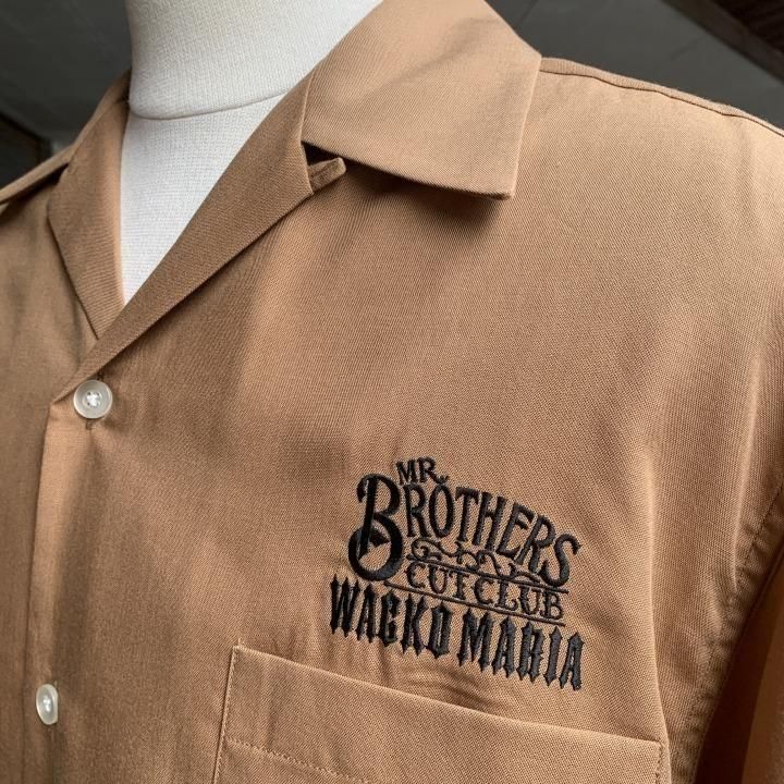 トップス WACKO MARIA MR BROTHERS CUT CLUB SHIRT MR.BROTHERS CUT CLUB / 50'S SHIRT【PINK】｜WACKO MARIA