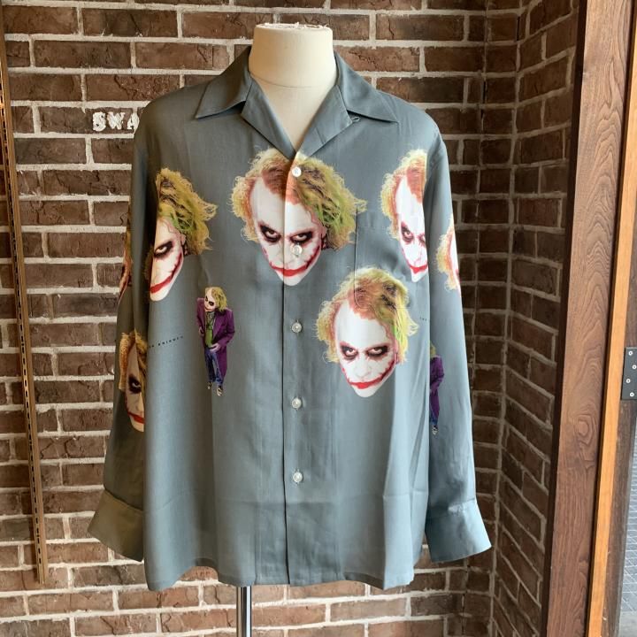 「THE DARK KNIGHT TRILOGY」 HAWAIIAN SHIRT THE DARK KNIGHT TRILOGY / HAWAIIAN SHIRT (TYPE-4)【BLACK