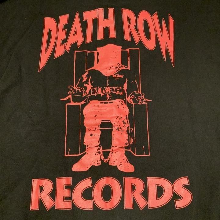 DEATH ROW RECORDS / GARMENT DYED ZIP HOODED SWEAT SHIRT