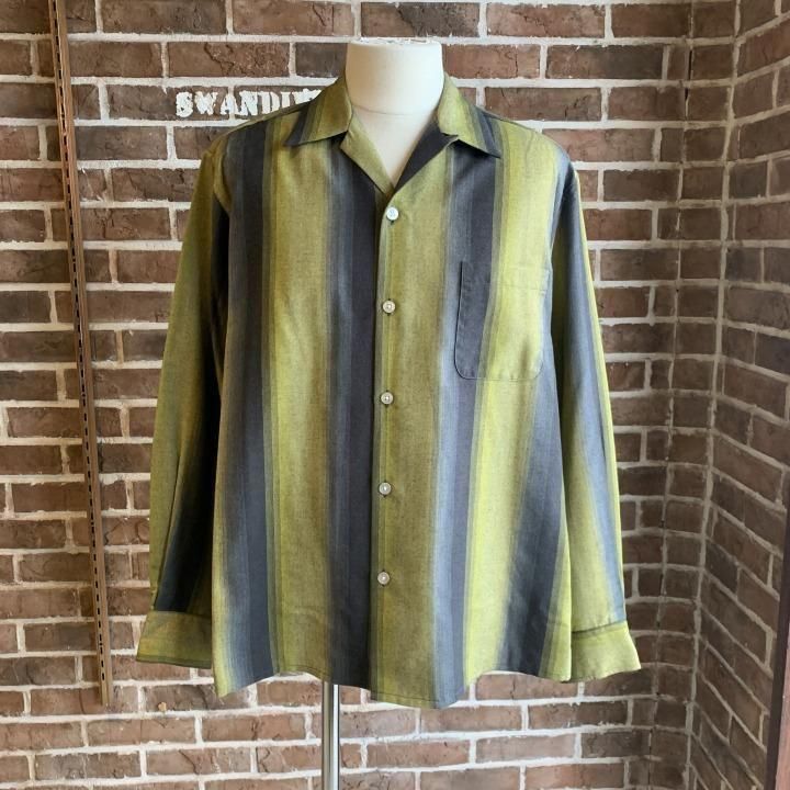 OMBRE STRIPE OPEN COLLAR SHIRT -WACKO MARIA(ワコマリア)のことなら