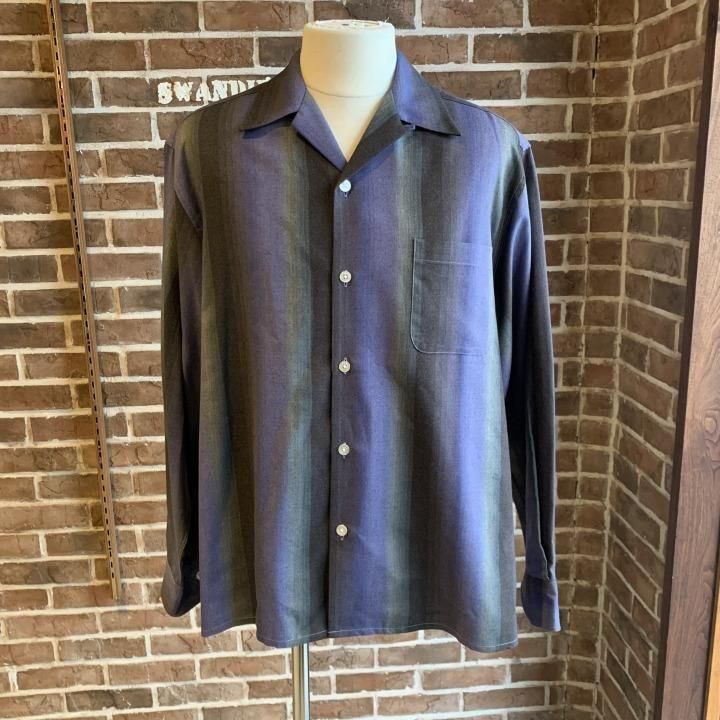 OMBRE STRIPE OPEN COLLAR SHIRT -WACKO MARIA(ワコマリア)のことなら