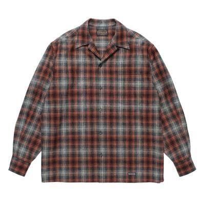 トップス wackomaria PENDLETON OMBRE CHECK SHIRT PENDLETON WOOL OMBRE CHECK OPEN COLLAR SHIRT-WACKO MARIA