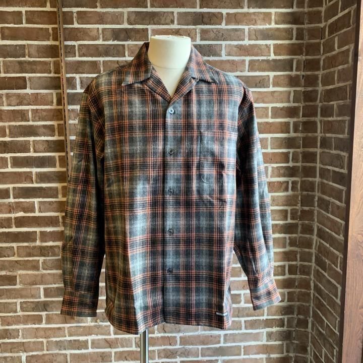 トップス wackomaria PENDLETON OMBRE CHECK SHIRT PENDLETON WOOL OMBRE CHECK OPEN COLLAR SHIRT L/S ( TYPE-3