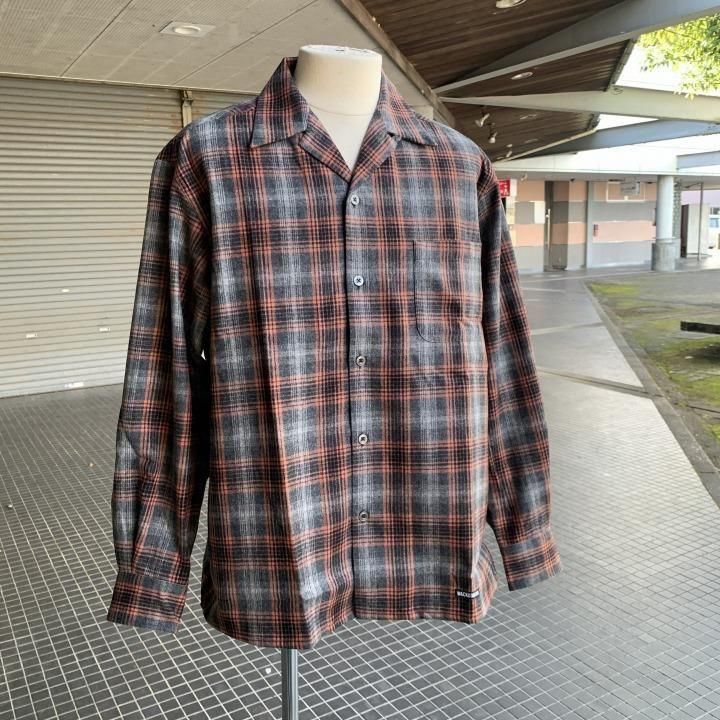 PENDLETON WOOL OMBRE CHECK OPEN COLLAR SHIRT-WACKO MARIA