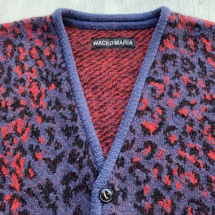 LEOPARD MOHAIR JACQUARD KNIT CARDIGAN-WACKO MARIA(ワコマリア)の