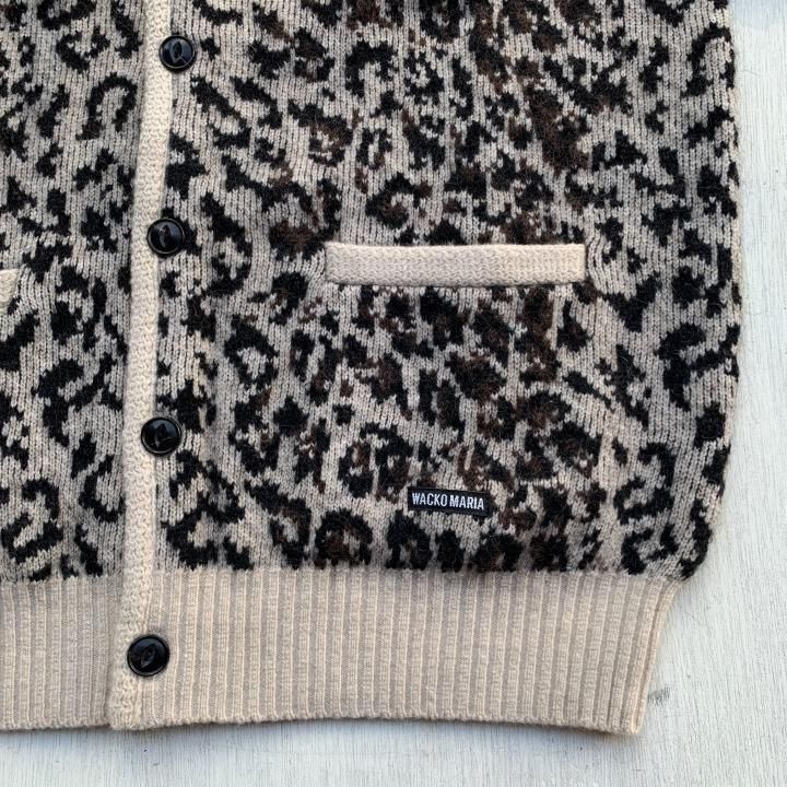 LEOPARD MOHAIR JACQUARD KNIT CARDIGAN-WACKO MARIA(ワコマリア)の