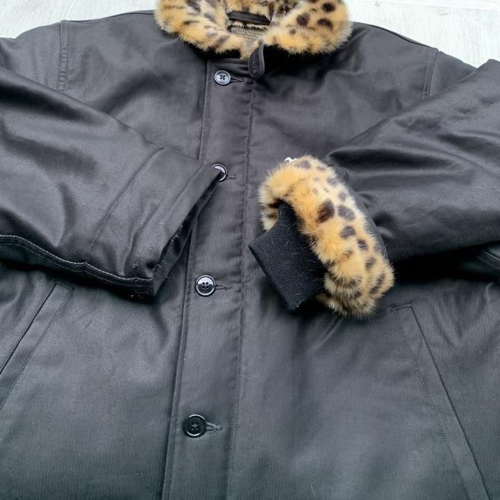 極美品♡ 雰囲気抜群♡♡ ワコマリア レオパードトラックジャケット 刺繍 WACKO MARIA (ワコマリア) BlackEyePatch / LEOPARD TRACK JACKET