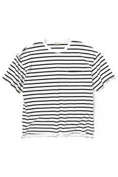 YSTRDY'S TMRRW BAGGY CREW TOP M 着用1回　美品 YSTRDY'S TMRRW BAGGY TEE SS COTTON BORDER JERSEY - Blog