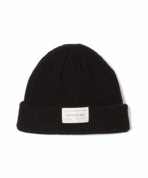 <img class='new_mark_img1' src='https://img.shop-pro.jp/img/new/icons13.gif' style='border:none;display:inline;margin:0px;padding:0px;width:auto;' />【SANDINISTA】Daily Acrylic Rib Knit Cap/ブラック