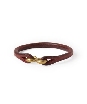 <img class='new_mark_img1' src='https://img.shop-pro.jp/img/new/icons13.gif' style='border:none;display:inline;margin:0px;padding:0px;width:auto;' />【SANDINISTA】S Hook Leather Bracelet/ブラウン