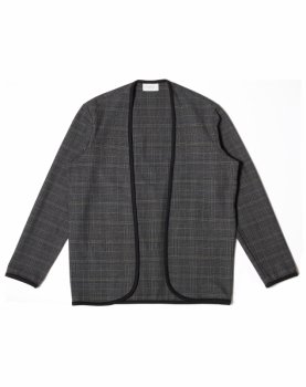 <img class='new_mark_img1' src='https://img.shop-pro.jp/img/new/icons20.gif' style='border:none;display:inline;margin:0px;padding:0px;width:auto;' />【FLISTFIA】Piping Cardigan/チャコールチェック(40%OFF)