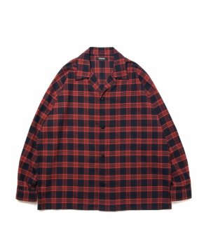 <img class='new_mark_img1' src='https://img.shop-pro.jp/img/new/icons48.gif' style='border:none;display:inline;margin:0px;padding:0px;width:auto;' />【ROTTWEILER】OPEN COLLAR CHECK SHIRT/レッド