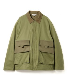 <img class='new_mark_img1' src='https://img.shop-pro.jp/img/new/icons48.gif' style='border:none;display:inline;margin:0px;padding:0px;width:auto;' />【SANDINISTA】Hunting Serge Jacket/オリーブ