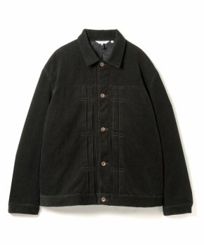<img class='new_mark_img1' src='https://img.shop-pro.jp/img/new/icons48.gif' style='border:none;display:inline;margin:0px;padding:0px;width:auto;' />【SANDINISTA】Cotton Wool Cord Jacket/ブラック