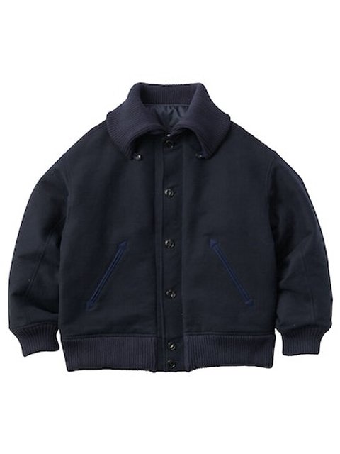 KURO】BIG COLLAR VARSITY JACKET/ネイビー - セレクトショップ A.B.C.