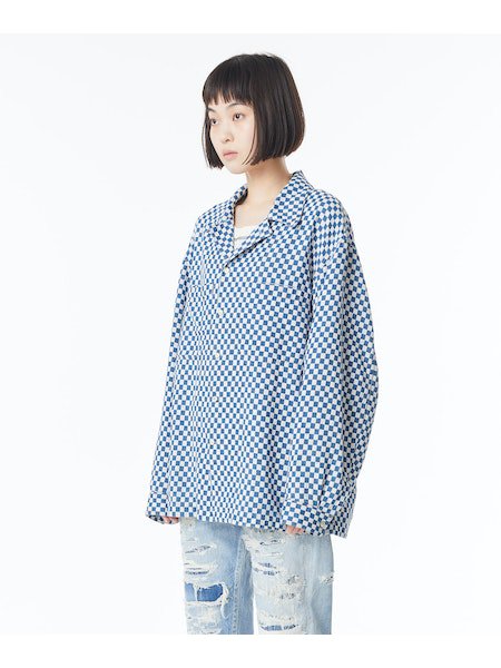 KURO】INDIGO CHECKER PATTERN SHIRTS/ライトインディゴ - セレクト