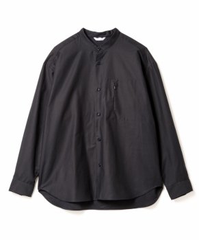 <img class='new_mark_img1' src='https://img.shop-pro.jp/img/new/icons48.gif' style='border:none;display:inline;margin:0px;padding:0px;width:auto;' />【SANDINISTA】Cotton Linen Band Collar Shirt/ネイビー
