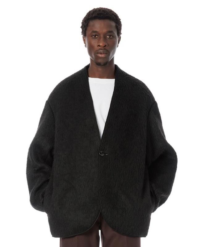 SANDINISTA Shaggy Wide Cardigan | ブラック - セレクトショップ