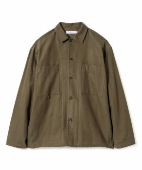 <img class='new_mark_img1' src='https://img.shop-pro.jp/img/new/icons13.gif' style='border:none;display:inline;margin:0px;padding:0px;width:auto;' />【SANDINISTA】Military Nel Shirt Jacket/オリーブ