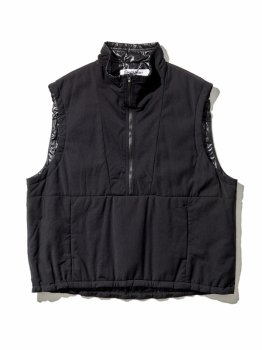 <img class='new_mark_img1' src='https://img.shop-pro.jp/img/new/icons48.gif' style='border:none;display:inline;margin:0px;padding:0px;width:auto;' />【SandWaterr】RESEARCHED LIGHT PUFF VEST(REGGIANI W.SATIN)/ブラック