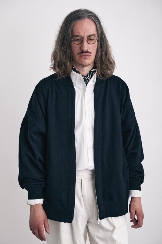 YASHIKI Mebuki Knit Blouson/ブラック | YASHIKI 2024 S/S - セレクトショップ  A.B.C.(エービーシー)-ONLINE SHOP-