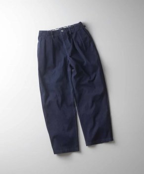 <img class='new_mark_img1' src='https://img.shop-pro.jp/img/new/icons13.gif' style='border:none;display:inline;margin:0px;padding:0px;width:auto;' />CURLYDENIM 2TUCK WIDE EZ SLACKS -one washed-