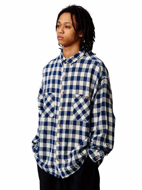 豊富な商品から SandWaterr COTTON/LINEN SHIRT(INDIA BAGGY RESEARCHED トップス